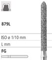 Боры стоматологические алмазные FG 879L/016, черн., 6шт. ISO код 314291544016, арт: FG410L/6 CB FG410L/6CB - фото 500940
