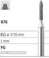 Боры стоматологические алмазные FG 876/009, 6шт. ISO код 314287524009, арт: FG306S/6 FG306S/6 - фото 501215