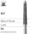 Боры стоматологические алмазные FG 857/016, 6шт. ISO код 314220524016, арт: FG18L/6 FG18L/6 - фото 501386