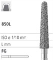 Боры стоматологические алмазные FG 850L/023, зеленый, 6шт. ISO код 314199534023., арт: FG240/6 C FG240/6C - фото 501651