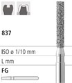 Боры стоматологические алмазные FG 837/014, 6шт. ISO код 314111532014, арт: FG314/6 FG314/6 - фото 501782
