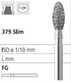 Боры стоматологические алмазные FG 379/033, зел., 6шт. ISO код 314277534033, арт: FG259/6 C FG259/6C - фото 502042