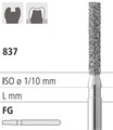 Боры стоматологические алмазные FG 837/012, 6шт. ISO код 314111524012, арт: FG314S/6 FG314S/6 - фото 502551