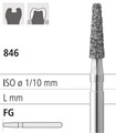 Боры стоматологические алмазные FG 846/019, черный, 6шт. ISO код 314171544019, арт: FG113/6 CB FG113/6CB - фото 502906
