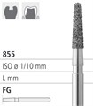 Боры стоматологические алмазные FG 855/015, черный, 1 шт. ISO код 314197544015, арт: FGD17/1 CB FGD17/1CB - фото 502975