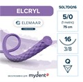 Лактисорб ELCRYL — рассасывающаяся нить, 3/8, обратно-режущая игла 16 мм, толщина 5/0(1), 75 см 50L7DQ16 - фото 503782