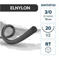 Полиамид ELNYLON — нерассасывающаяся нить, 1/2, таперкат 20 мм, толщина 3/0 (2), 75 см, 12 шт 30N7HRT20 - фото 503823