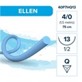 Полипропилен ELLEN — нерассасывающаяся нить, 3/8, обратно-режущая игла 13 мм, толщина  4/0 (1,5), 75 см, 12 шт 40P7HQ13 - фото 503847