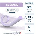 Моноквик ELMONQ — рассасывающаяся нить, 1/2, колющая игла 13 мм, толщина 5/0 (1), 75 см, 12 шт 50Q7HR13 - фото 503875