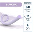 Моноквик ELMONQ — рассасывающаяся нить, 3/8, колющая игла 13 мм, толщина 6/0 (0,7), 75 см, 12 шт 60Q7DR13 - фото 503898