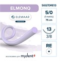 Моноквик ELMONQ — рассасывающаяся нить, 3/8, колющая игла с квадратным телом 13 мм, толщина 5/0 (1), 75 см, 12 шт 50Q7DRE13 - фото 503903