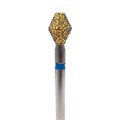 Бор алмазный 811LQ FG, GOLD Line, двойной конус, D=3,3 мм, L=4,0 мм, синий 806.314.038.524.033_Q - фото 505432