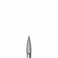 Финишный твердосплавный бор CF 246 UF, пламевидный, турбинный наконечник, D=0.9 мм, L=3.6 мм, белый CF-246-UF-314.009 - фото 505437