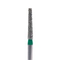 Бор алмазный Ecoline E 847KR C, конусный цилиндр закругленный, турбинный наконечник, D=1.6 мм, зеленый E-847-KRC-314-016 - фото 505657