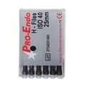 H-files Pro-Endo — ручные файлы, сталь, 25 мм, №40, 6 шт 704001490 - фото 506447