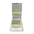 Кассета IMS Infinity DIN, 13 инструментов, 290х184х34, отделение для аксессуаров, желтая IMEDIN135 - фото 511595