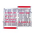Кассета IMS 2-tier Ortho, двойная, ортодонтическая, 152х246х38, красная IM9200-OR - фото 511782