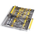 Кассета IMS 2-tier Ortho, двойная, ортодонтическая, 152х246х38, синяя IM9208-OR - фото 511792
