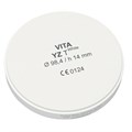 VITA YZ T White - транслюцентный цирконий (диоксид циркония), неокрашенный (белый), 98,4х14 мм ECDYW3981400 - фото 516157