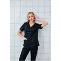 Топ женский, хирургический, черный, 50 DRN211-BLK-50 - фото 518637