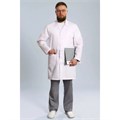 Халат мужской 501ТС, белый, 48 DOCTOR-BIG-5-01-01-4-48 - фото 523568