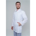 Халат медицинский мужской на молнии, белый, 52 DOCTOR-BIG-5-08-01-4-52 - фото 523622