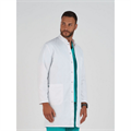 Халат мужской BS833 на кнопках, белый, 52 BS833-WHT-52 - фото 523844
