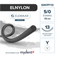 Шовный материал ELNYLON 5/0 (12 шт, 75 см, прогрессивно-изогнутая, 13 мм, колющая) 50N7PY13 - фото 529607