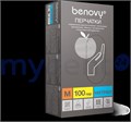 Перчатки медицинские диагностические Benovy XL голубые текстурированные на пальцах (упаковка 200 шт.), 86382 86382 - фото 529790