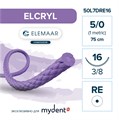 Шовный материал ELCRYL 5/0 (12 шт, 75 см, 3/8, 16 мм, колющая с квадратным телом) 50L7DRE16 - фото 530016