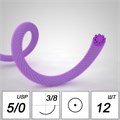 Шовный материал Лактисорб A 5/0 braided K 16 mm 3/8 75 cm (12 шт), PGL5K1638-12-75 PGL5K1638-12-75 - фото 530040
