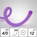 Шовный материал Лактисорб A 4/0 braided K 20 mm 3/8 75 cm (12 шт), PGL4K2038-12-75 PGL4K2038-12-75 - фото 530041