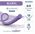 Шовный материал ELCRYL 6/0 (12 шт, 75 см, 3/8, 13 мм, обратно-режущая) 60L7DQ13 - фото 530216