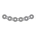 Мини-пластина низкопрофильная, С-образная, короткая, толщина 0.6 мм 515.00 - фото 530814