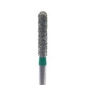 Бор алмазный Ecoline E 881 C, цилиндр закругленный, турбинный наконечник, D=1.8 мм, зеленый, 1 шт E-881-C-314-018_1 - фото 530855