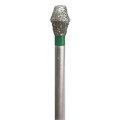 Бор алмазный Ecoline E 811 C, двойной конус, турбинный наконечник, D=3.1 мм, зеленый, 1 шт E-811-C-314-031_1 - фото 532591