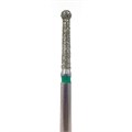 Бор алмазный 802LG FG, шаровидный с воротником (удлиненный), D=1,6 мм, зеленый 806.314.494.534.016 - фото 532638