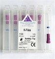 K-files - ручные стальные файлы, эргономичная ручка со счетчиком, 25 мм, №10 1541025SG - фото 533619
