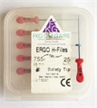 ERGOFLEX H Ni-Ti - ручные никель-титановые файлы, эргономичная ручка, 25 мм, №25 7552525CL - фото 533635