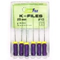 K-Files - ручные файлы, 25 мм, №10, сталь, 6 шт 1831025010-/-18301025010 - фото 533711