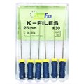 K-Files - ручные файлы, 25 мм, №30, сталь, 6 шт 1831025030-/-18301025030 - фото 533732