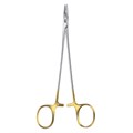 Иглодержатель по DE BAKEY, DUROGRIP, длина 210 мм, тонкий, для нитей 4/0-6/0 BM034R - фото 534614